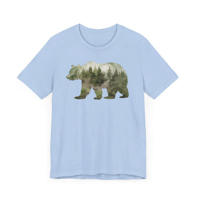 Bear Forest Silhouette T-shirt, Animal Lover T shirt, LGBTQ+, Big Bear