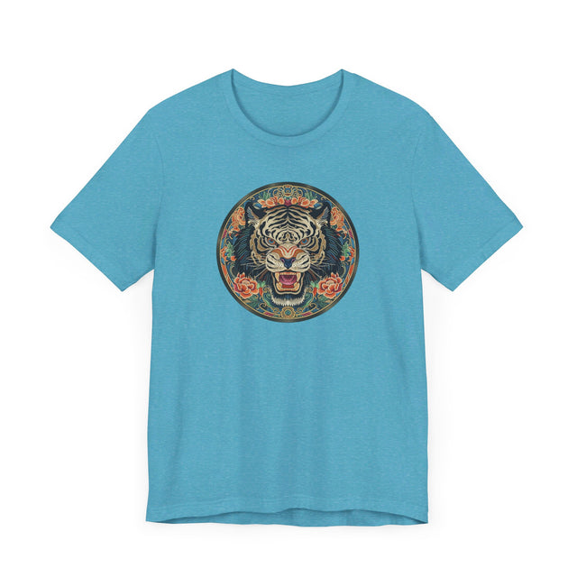 Black Tiger Mandala T-shirt,Tiger Lover Top,Big Cat Lover