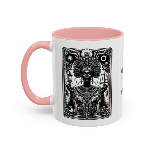 Queen of Truth,Tarot card mug,Mother's Day Gift,Tarot Reader Gift,African Queen mug,Mystical Cards Cup,Celestial Astrology,Gift for her