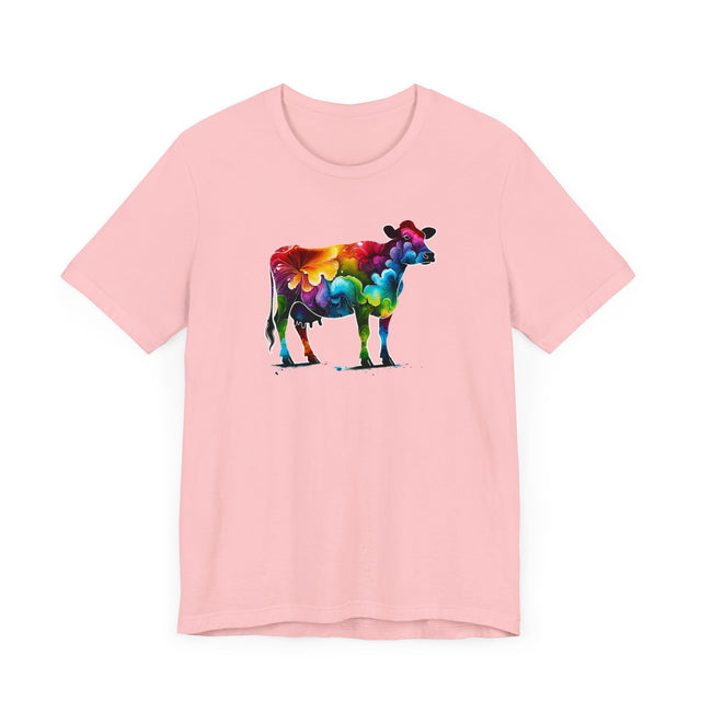 Rainbow Holstein Cow,Cow lover,Cattle tee,Bovine shirt,Pride Shirt,Rainbow,Pride Parade T shirt,LGBTQ+ Ally Tee