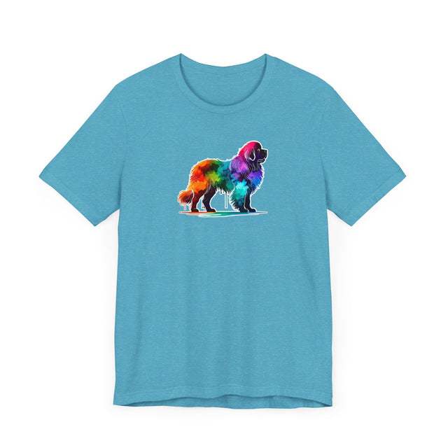 Rainbow Newfoundland T-shirt,Pride Shirt,Dog Lover Top,Rainbow Animals,LGBTQ+ Tee, Newfie owner, Newf gift