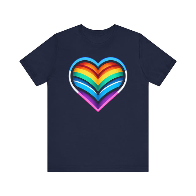 Trans Rainbow Heart T-shirt, Pride Shirt