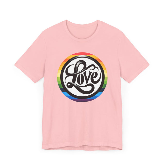 Pride Love Circle Shirt, Rainbow Love T-shirt, LGBT Love, Pride T shirt, LGBTQ+ Tee, Queer Love