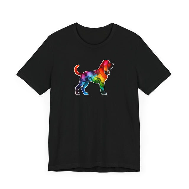 Rainbow Bloodhound T-shirt,Pride Shirt,Dog Lover Top,Rainbow Animals,LGBTQ+ Tee, Bloodhound Owner gift