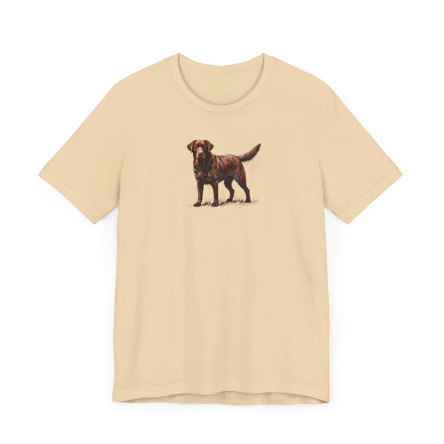 Chocolate Lab Scribble T-shirt, Labrador Retriever Shirt, Dog Lover Tee