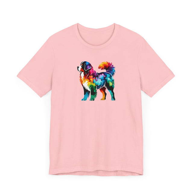 Rainbow Bernese Mountain Dog T-shirt,Pride Shirt,Dog Lover Top,Rainbow Animals,LGBTQ+ Tee, Berner Owner gift