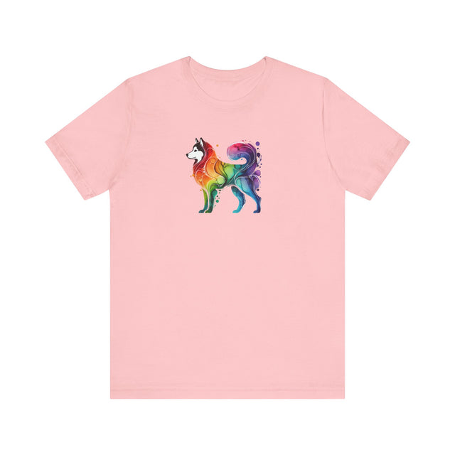 Rainbow Siberian Husky T-shirt,Pride Shirt,Dog Lover Top,Rainbow Animals,LGBTQ+ Tee,Husky Owner
