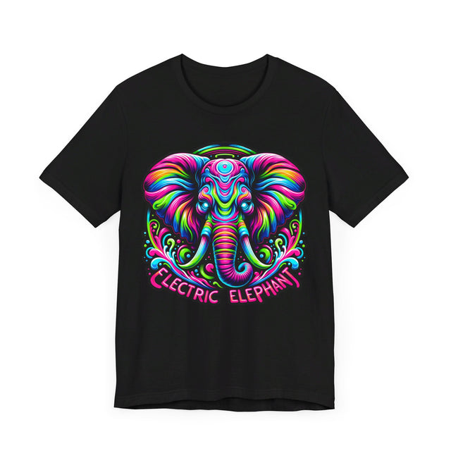 Electric Elephant T-shirt, Pachyderm Lover Top