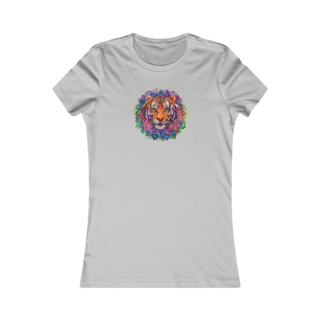 Tiger Rainbow Mandala T-shirt,Pride Shirt,Tiger Lover Top,Rainbow Animals,LGBTQ+ Tee,Women's Favorite Tee