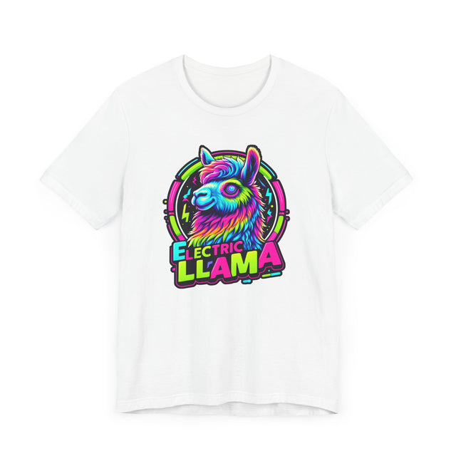 Neon Electric Llama T-shirt, Llama Tee