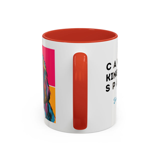 Cavalier King Charles Spaniel Coffee Cup,4-Panel Pop Art Mug,Cav Lover,Cav Spaniel Mom,Cav Dad,Dog Lover Gift,Cavalier King Charles Spaniel Gift