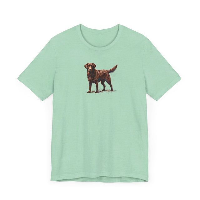 Chocolate Lab Scribble T-shirt, Labrador Retriever Shirt, Dog Lover Tee