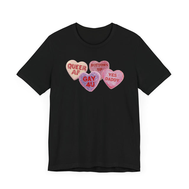 Gay Valentine's Candy Heart Shirt, Gay Valentine, Queer Love