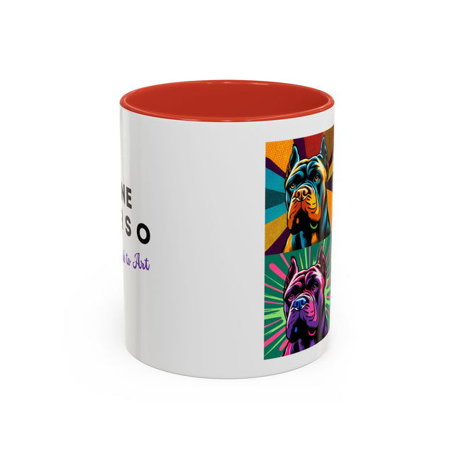 Cane Corso Coffee Cup,4-Panel Pop Art Mug,Cane Corso Lover,Corso Mom,Corso Dad,Dog Lover Gift,Cane Corso Gift