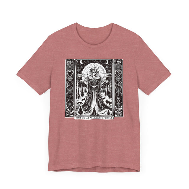 Queen of Winter's Chill,Tarot card shirt,Mothers Day Gift,Christmas Shirt,Witchy Shirt,Winter Tee,Gift for her,Gift for Mom,Gift for Wife