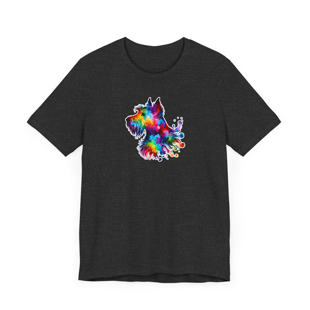 Rainbow Scottish Terrier Head T-shirt,Pride Shirt,Dog Lover Top,Rainbow Animals,LGBTQ+ Tee, Scottie owner, Scottie gift