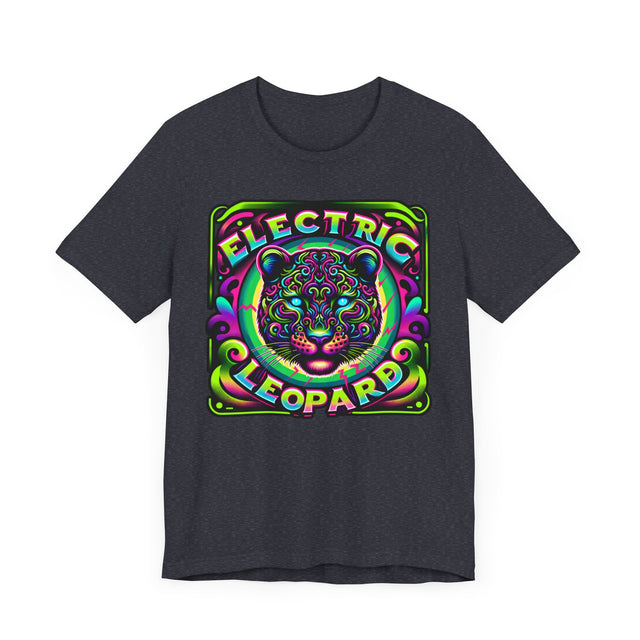 Electric Leopard T-shirt, Leopard Tee, Big Cat Lover