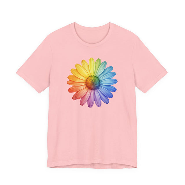 Rainbow Daisy shirt,Flower Shirt,Pride Tee, LGBTQIA,Plant Lover Gift,Gardener T-shirt,Mothers Day Gift