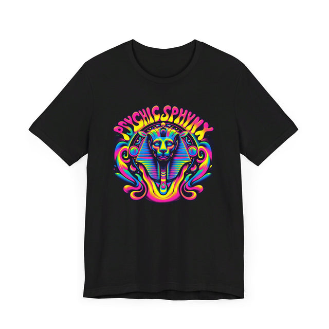 Psychic Sphynx Swirls T-shirt, Halloween Tee, Neon Goth