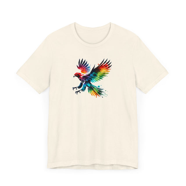 Rainbow Hawk Alcohol Ink T-shirt, Pride Shirt,Bird Lover T shirt, LGBTQ+, BGLT, Avian