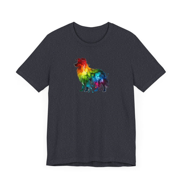 Rainbow Border Collie T-shirt,Pride Shirt,Dog Lover Top,Rainbow Animals,LGBTQ+ Tee, Border Collie Owner gift
