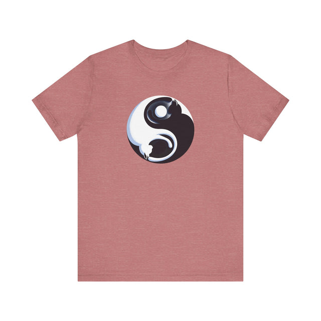 Yin Yang Cat shirt, Spiritual, Meditation, Black & White Cats, Cute Cat Top, Cat Lover Tee, Cat Owner gift, Cat Mom Gift, Cat Dad, Vet Gift