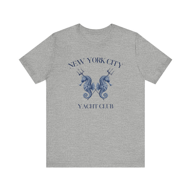 NYC Yacht Club Tshirt, Seahorse Tshirt, Boating tshirt, Nautical Tshirt, Sailing Tshirt, Fathers Day gift, Mothers Day Gift, Boating Gift