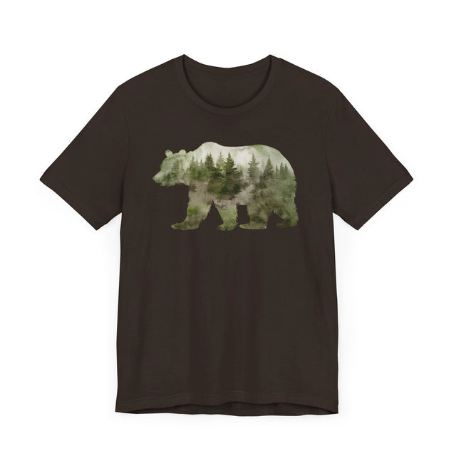 Bear Forest Silhouette T-shirt, Animal Lover T shirt, LGBTQ+, Big Bear