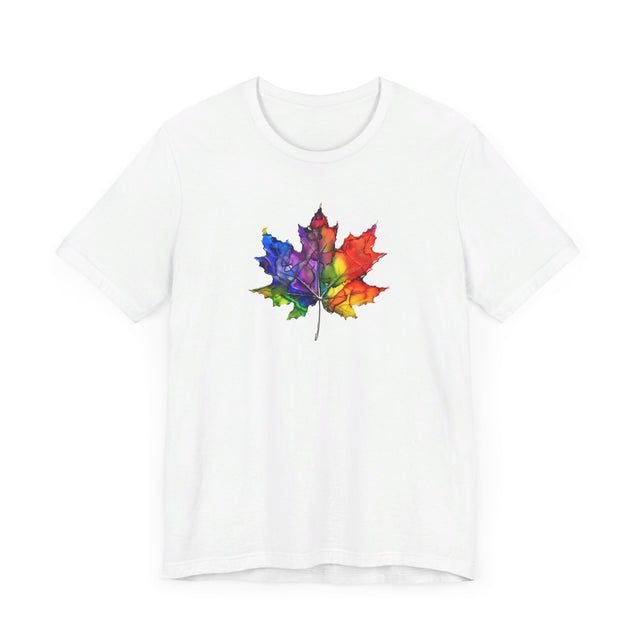 Rainbow Maple Leaf T-shirt, Pride Shirt, Canadian Pride Tee
