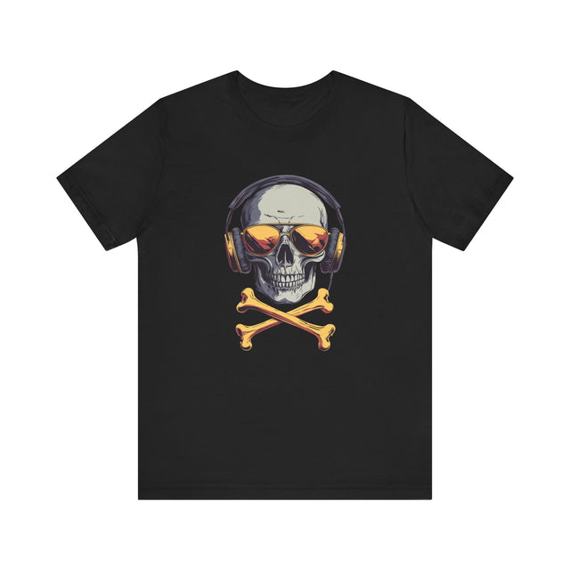 Music Skull T-shirt, Music Lover tee,
