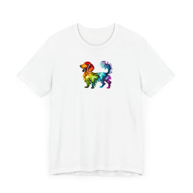 Rainbow Dachshund T-shirt,Pride Shirt,Dog Lover Top,Rainbow Animals,LGBTQ+ Tee, Weiner Dog gift, Doxie Owner