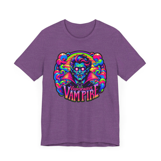 Vaporwave Vampire T-shirt, Halloween Tee, Neon Goth