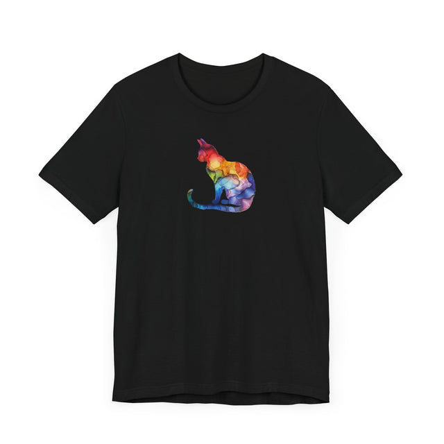 Rainbow Cat T-shirt,Pride Shirt,Pride Parade Top,Rainbow Animals,LGBTQ+ Tee,Nonbinary,Gay,Lesbian,Bisexual,Trans,BGLT,LBGT,Feline,Kitten,Kitty