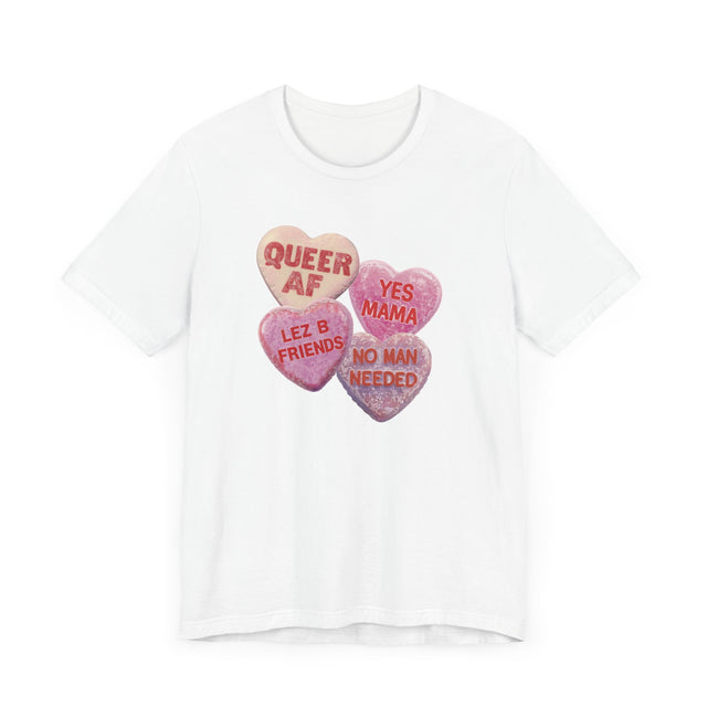 Valentine's Candy Heart Shirt, Lesbian Valentine, Queer Love