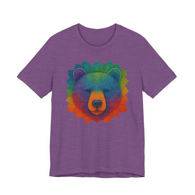 Bear Rainbow Mandala T-shirt, Pride Shirt, Artsy Tee, LGBTQIA, Bear, Queer, Mama Bear, Papa Bear