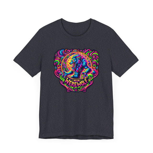 Neon Werewolf T-shirt, Halloween Tee, Neon Goth
