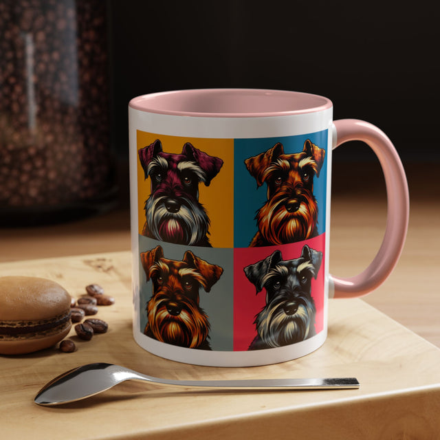 Brown Miniature Schnauzer Coffee Cup