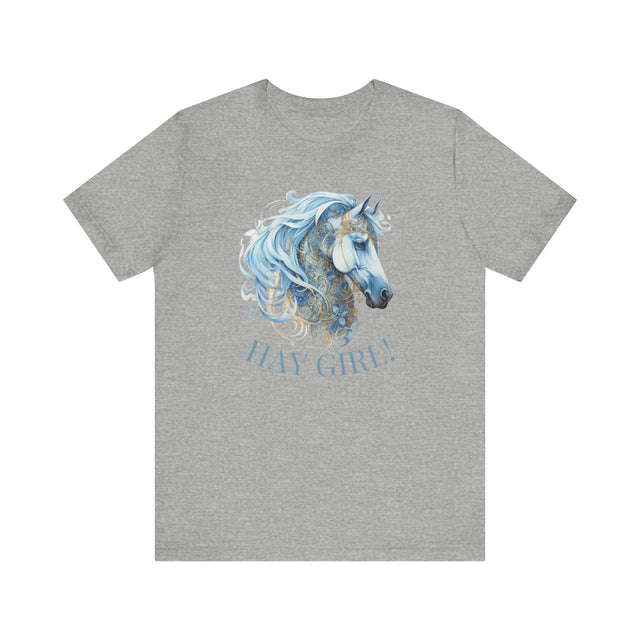 Hay Girl! Funny Horse Shirt, Horse lover gift, horse lover shirt, Equestrian shirt, Equestrian gift, Barn stables shirt, horse graphic tee