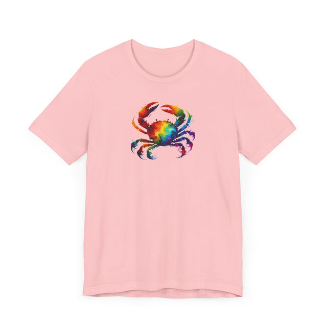 Rainbow Crab Alcohol Ink,Sea life lover,Ocean Life,Nautical,Pride Shirt,LGBTQ+ Tee