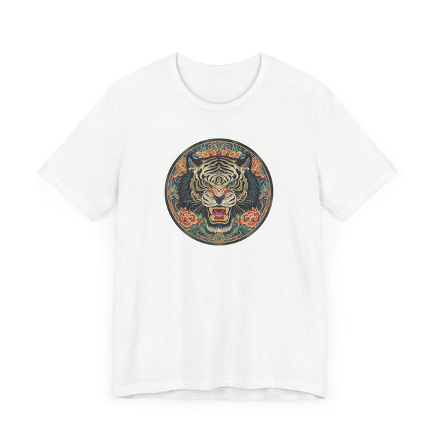 Black Tiger Mandala T-shirt,Tiger Lover Top,Big Cat Lover