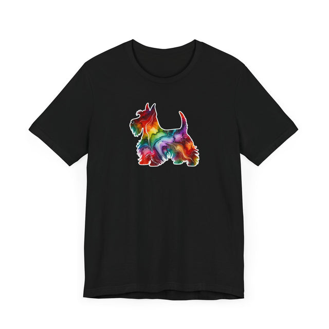 Rainbow Scottish Terrier T-shirt,Pride Shirt,Dog Lover Top,Rainbow Animals,LGBTQ+ Tee, Scottie owner, Scottie gift