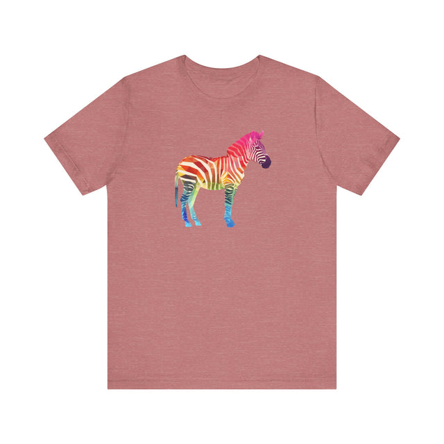 Rainbow Zebra T-shirt,Pride Shirt,Pride Parade Top,Rainbow Animals,LGBTQ+ Tee,Nonbinary, Gay,Lesbian,Bisexual,Trans,BGLT,Enby,Pansexual