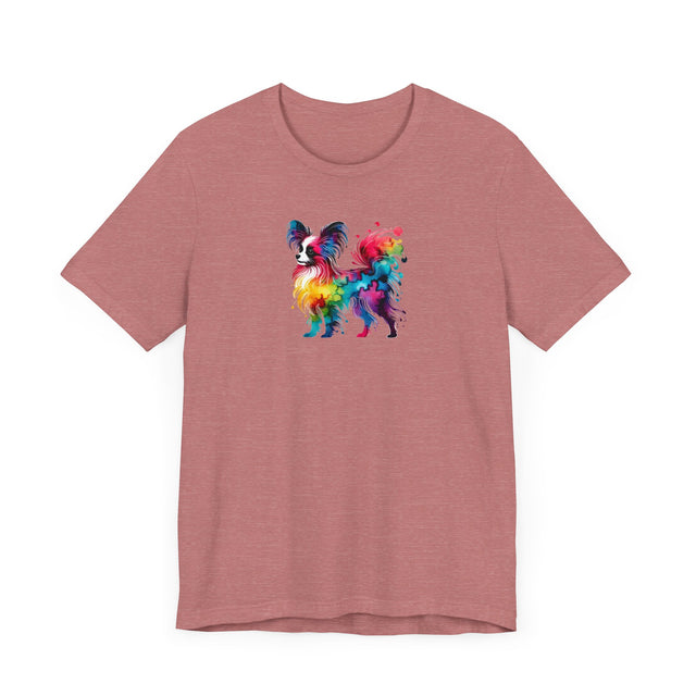 Rainbow Papillon T-shirt,Pride Shirt,Dog Lover Top,Rainbow Animals,LGBTQ+ Tee, Butterfly Dog gift, Phalene Owner