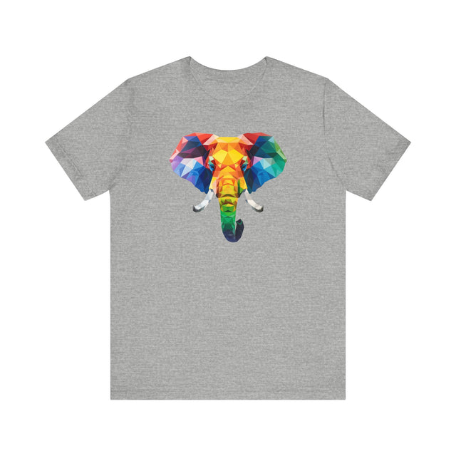 Geometric Rainbow Elephant T-shirt,Pride Shirt,Elephant Lover Top,Rainbow Animals,LGBTQ+ Tee,Queer,Gay,Lesbian,Bisexual,Trans,BGLT,LBGT
