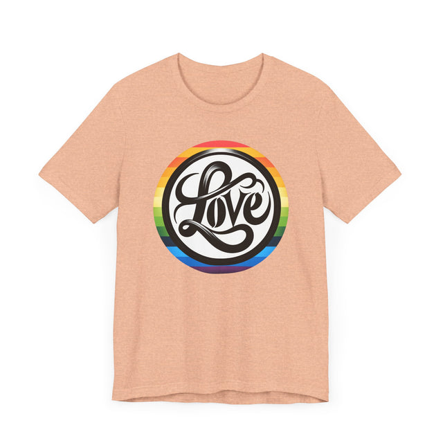 Pride Love Circle Shirt, Rainbow Love T-shirt, LGBT Love, Pride T shirt, LGBTQ+ Tee, Queer Love