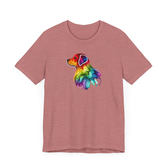 Rainbow Labrador Retriever Head T-shirt,Pride Shirt,Dog Lover Top,Rainbow Animals,LGBTQ+ Tee, Lab Owner