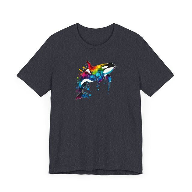 Rainbow Orca Alcohol Ink,Killer Whale Tee,Sea life lover,Ocean Life,Nautical,Pride Shirt,LGBTQ+ Tee