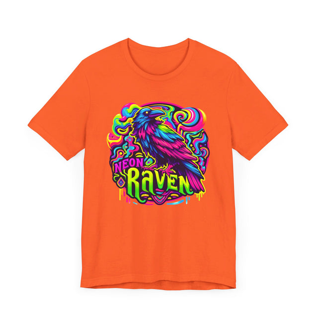 Neon Raven T-shirt, Raven Tee, Bird Lover