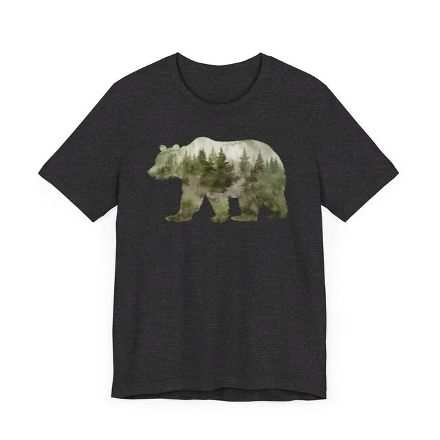 Bear Forest Silhouette T-shirt, Animal Lover T shirt, LGBTQ+, Big Bear