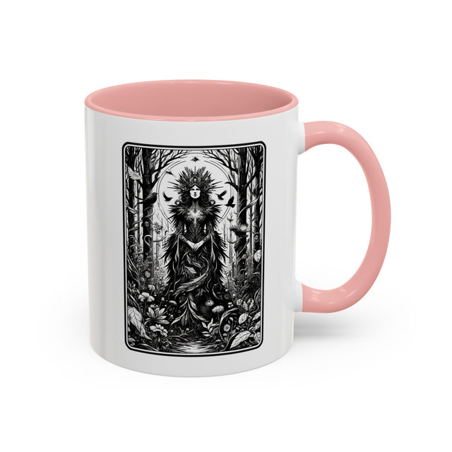 Queen of the Forest,Tarot card mug,Mothers Day Gift,Tarot Reader Gift,Witchy cup,Mystical Cards cup,Gardener Gift,Gift for her,Gardening